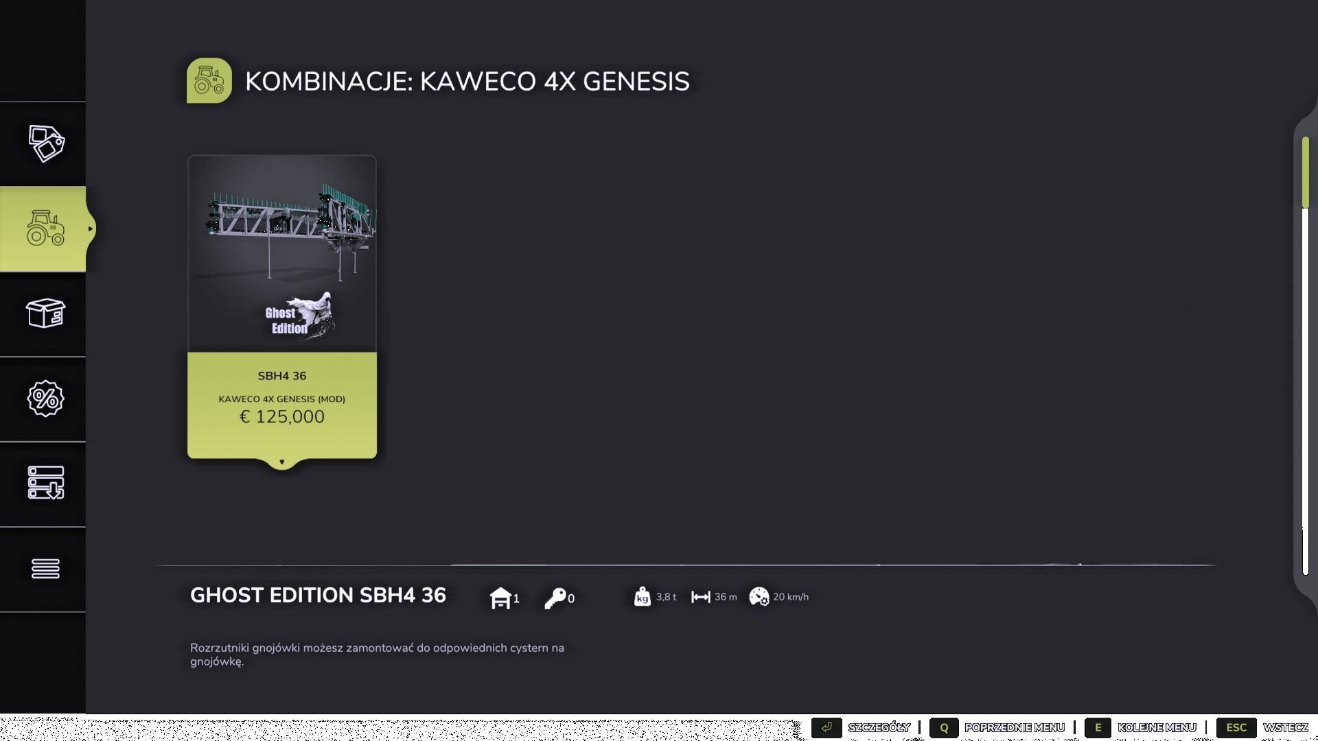 Kaweco 4X Genesis Güllefass Mod für Farming Simulator 25
