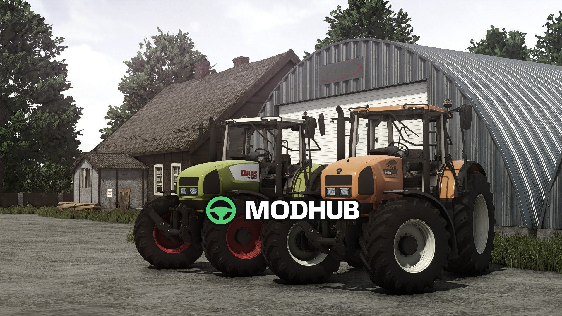 Мод на Трактори CLAAS / Renault Ares 836 RZ (Rust Edition) для Фермер Симулятор 25