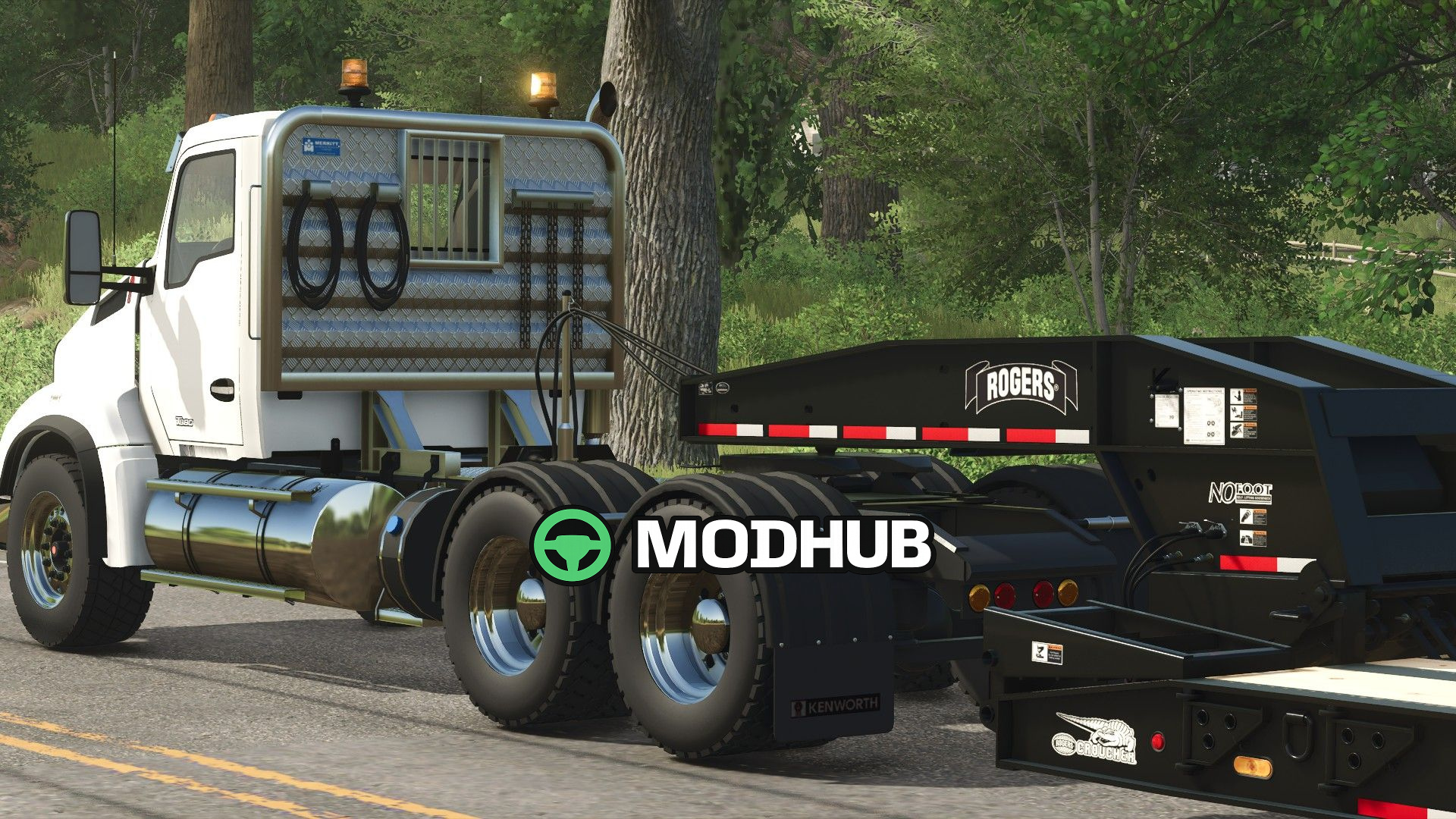 Мод на Автомобілі Kenworth T880 Daycab для Фермер Симулятор 25
