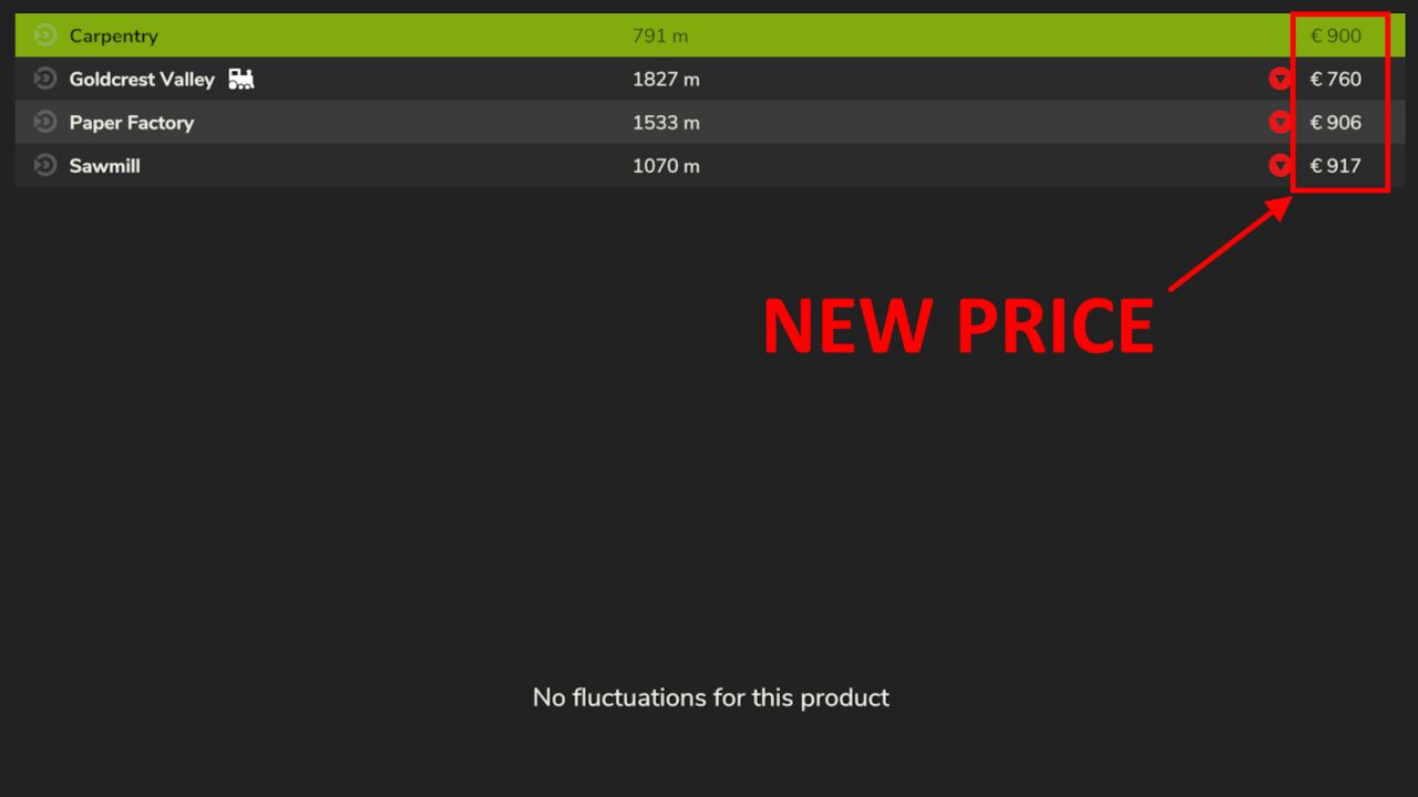 Мод «Зменшення ціни на деревину» для Farming Simulator 25