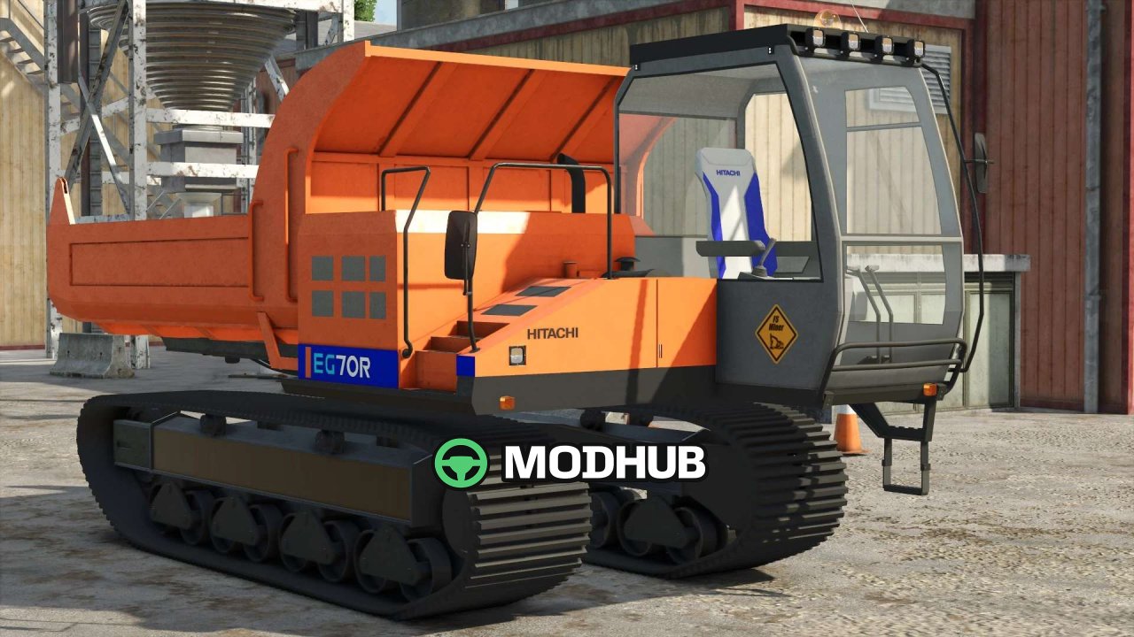 Мод на Новий Потужний Гусеничний Самоскид Hitachi EG 70R для FS25