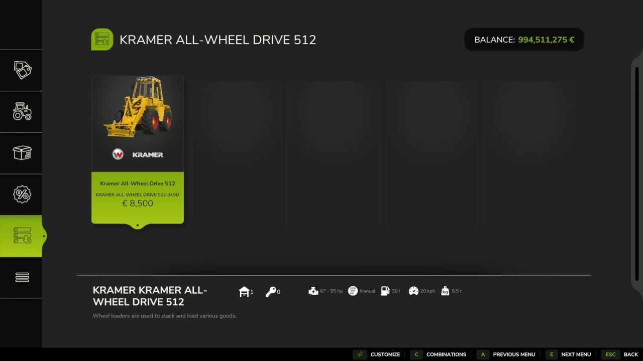 Effizienter Kramer Allrad 512 - Wendiger Helfer für den Bauernhof in FS25