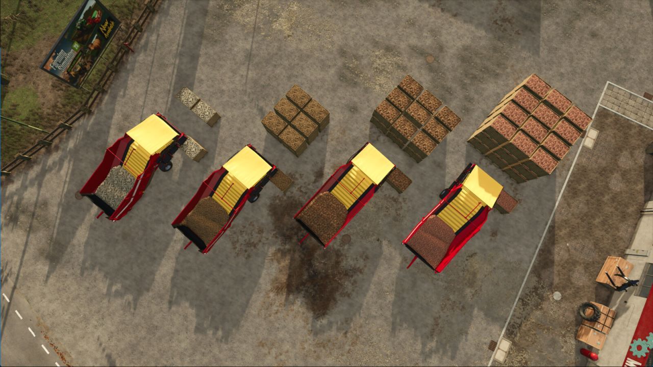 Ефективний Grimme Receiving Hopper з Автоматичним Складанням Палет для Farming Simulator 25