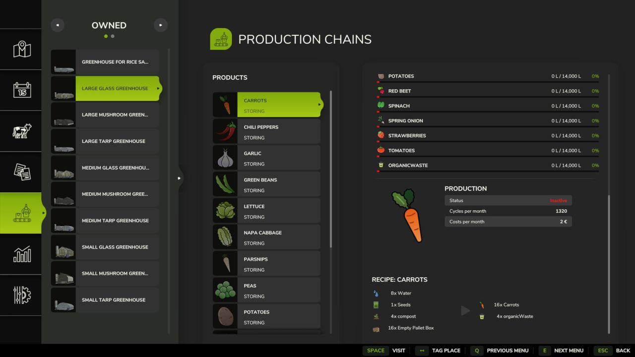 Efektywny BioGreenhousePack — Organiczne Szklarnie z Nowymi Uprawami dla Farming Simulator 25