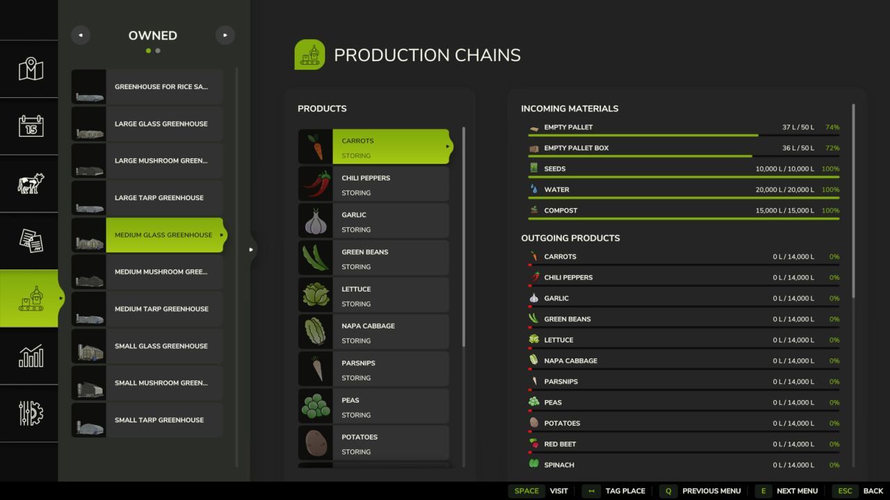 Efektywny BioGreenhousePack — Organiczne Szklarnie z Nowymi Uprawami dla Farming Simulator 25