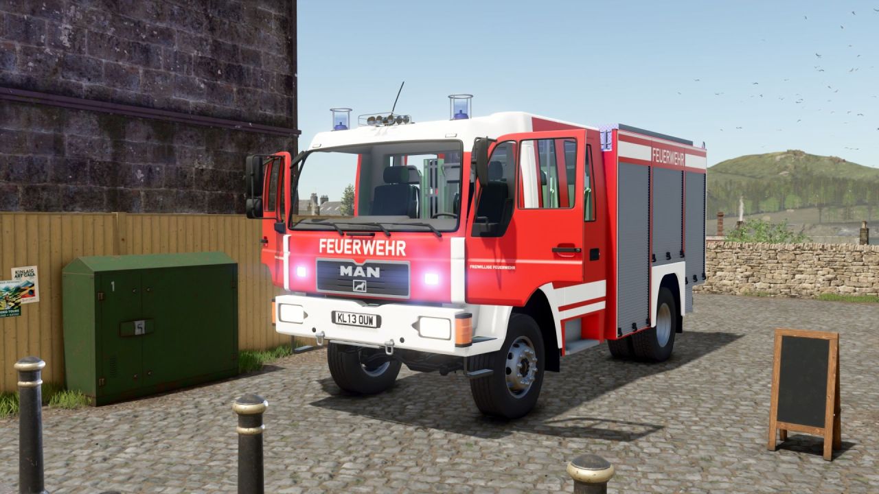 Легендарна Пожежна Машина MAN L2000 Fire Engine для Рольплею у Farming Simulator 25