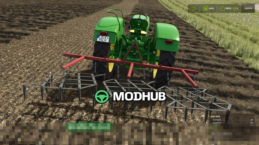 Мод на культиватор Herse Fermstal 3 для Фермер Симулятор 25