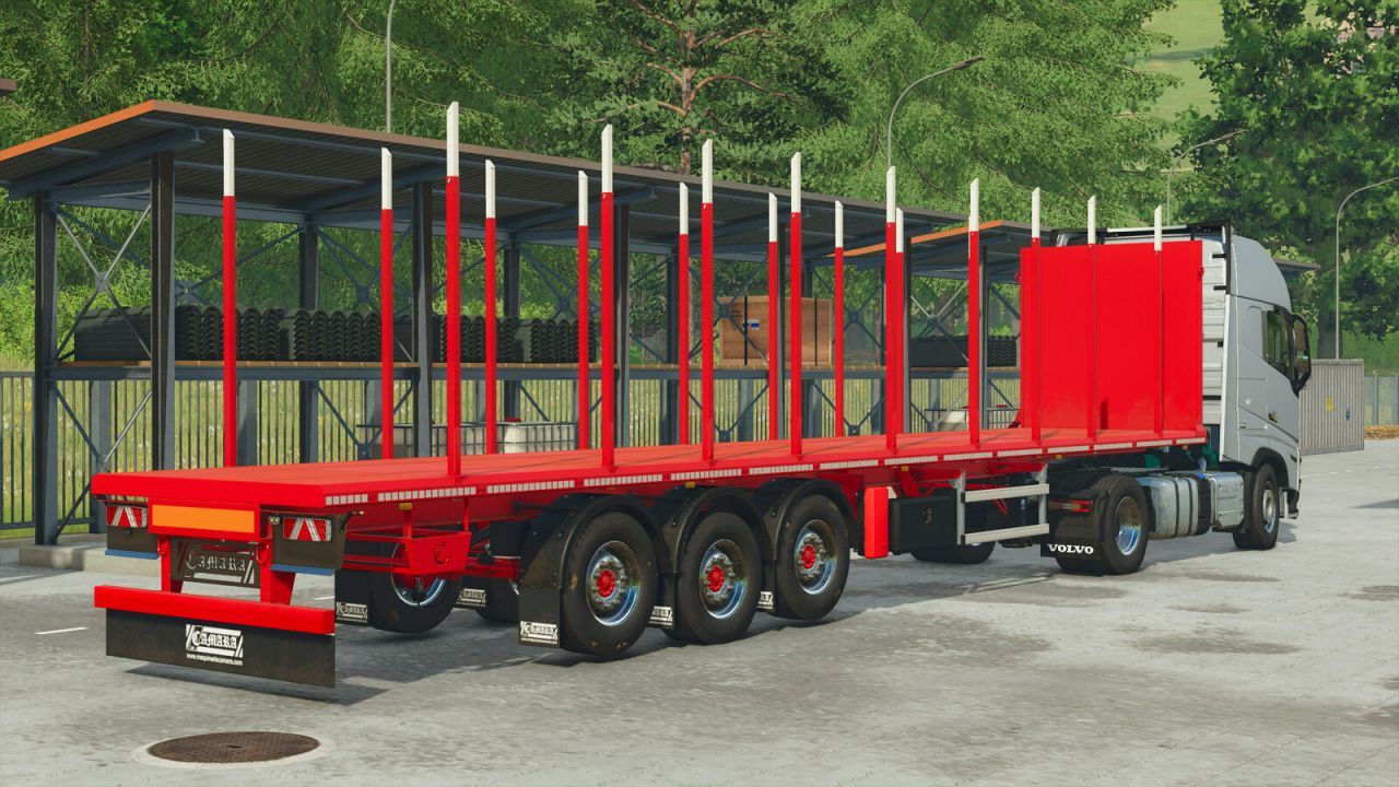 Efficient Camara Timber Trailer Pack for Forest Transport in FS25