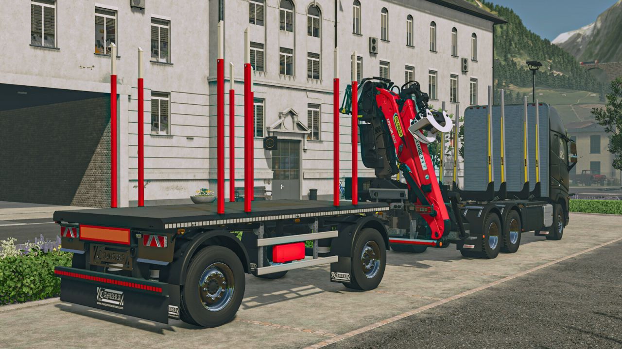 Effektives Camara Timber Trailer Pack für den Holztransport in FS25