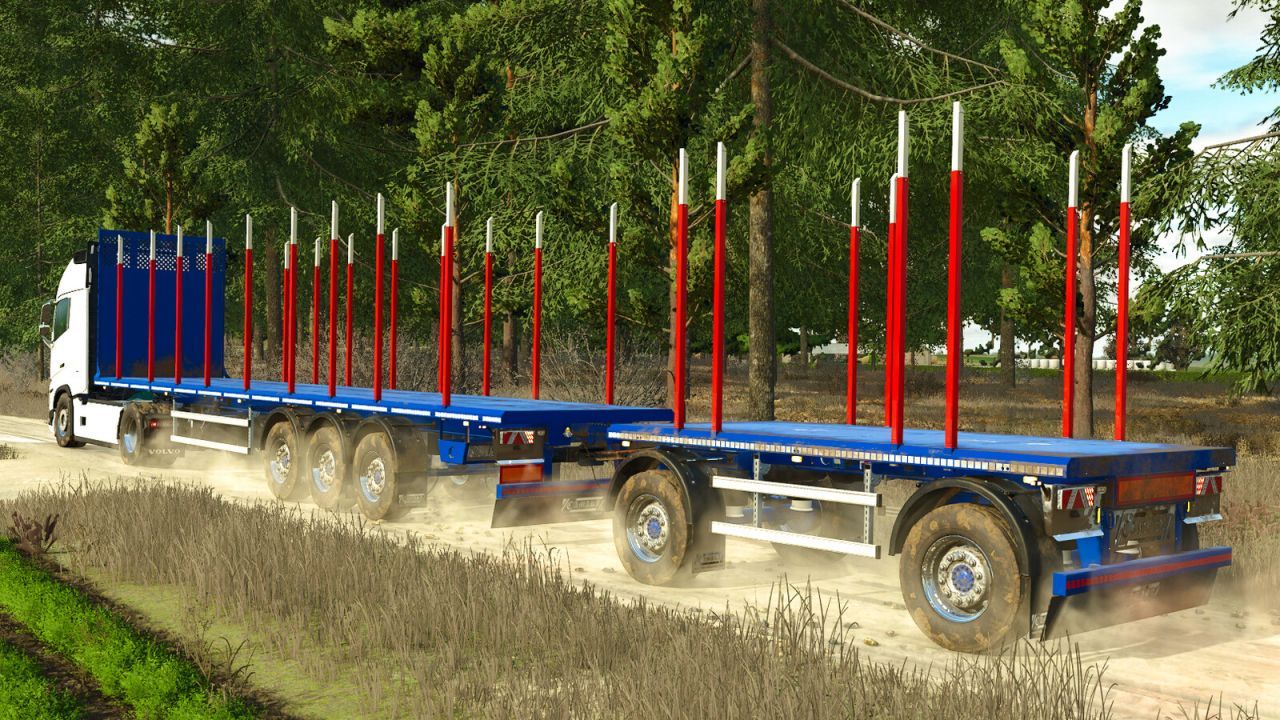 Effektives Camara Timber Trailer Pack für den Holztransport in FS25