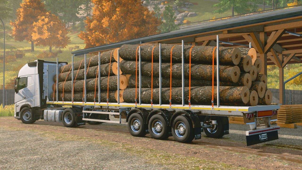 Effektives Camara Timber Trailer Pack für den Holztransport in FS25