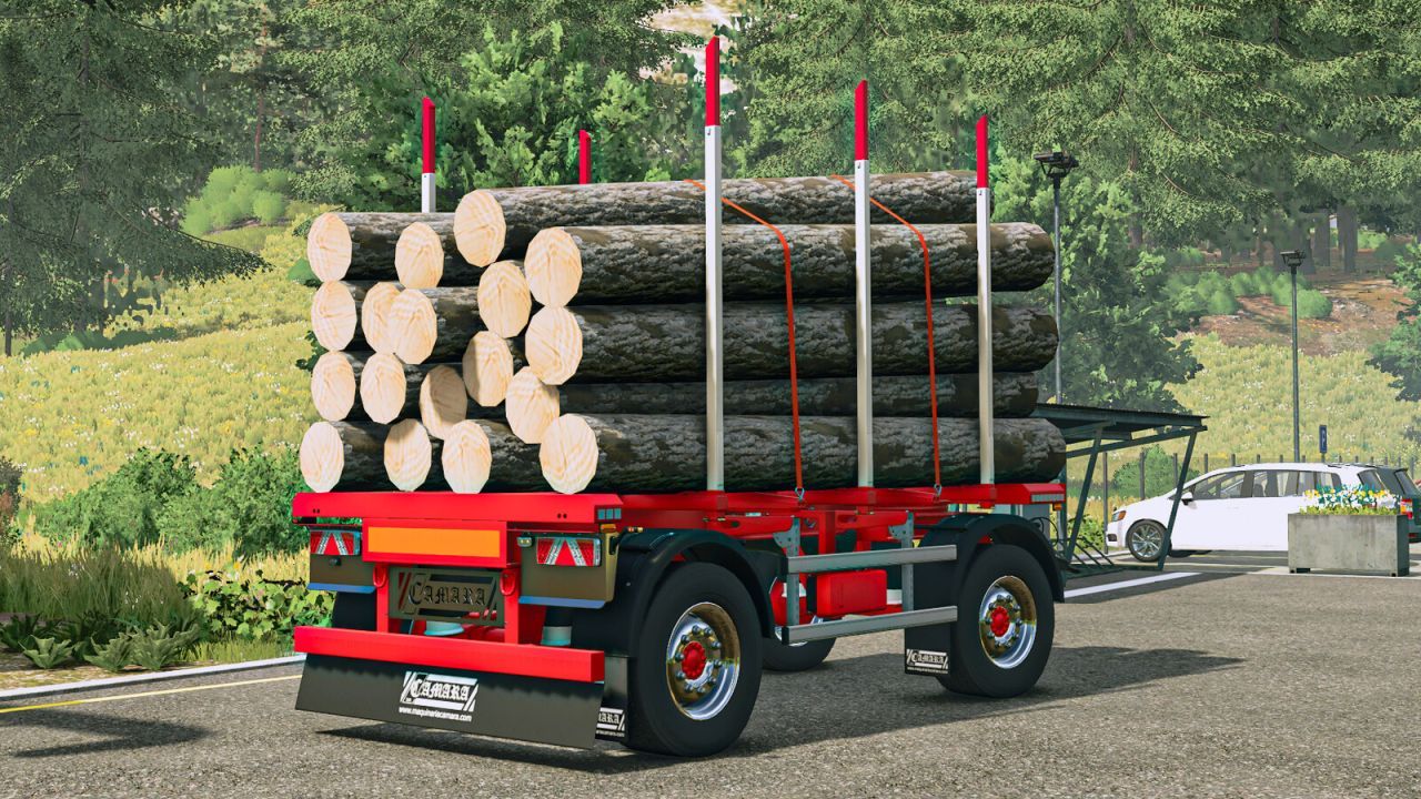 Effektives Camara Timber Trailer Pack für den Holztransport in FS25