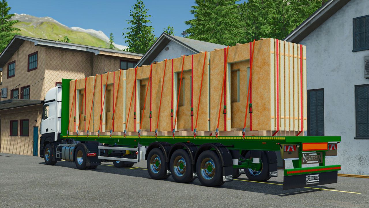 Effektives Camara Timber Trailer Pack für den Holztransport in FS25