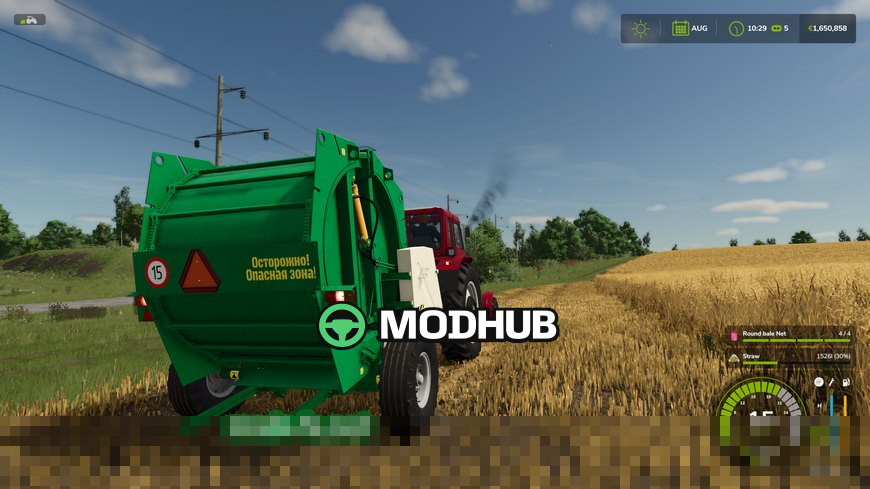 Мод на тюковий прес-підбирач PRF 145M для Фермер Симулятор 25