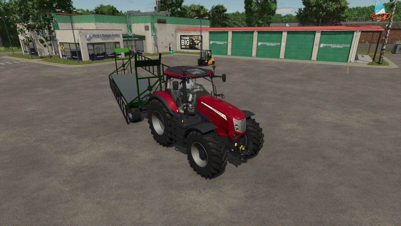 Efficient Krassort Bale Trailer with Auto-Loading for FS25