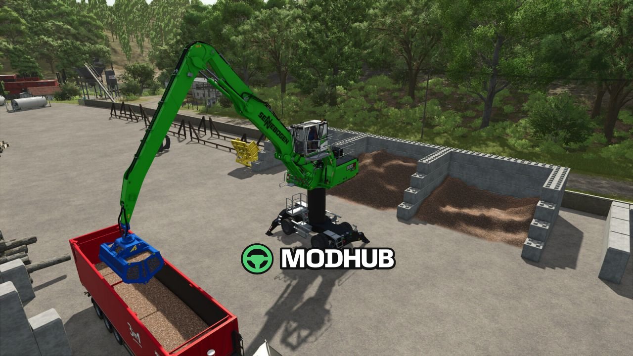 Mod na Potężny Sennebogen 835G Hybrid dla FS25 — Nowy hybrydowy przeładunkowiec