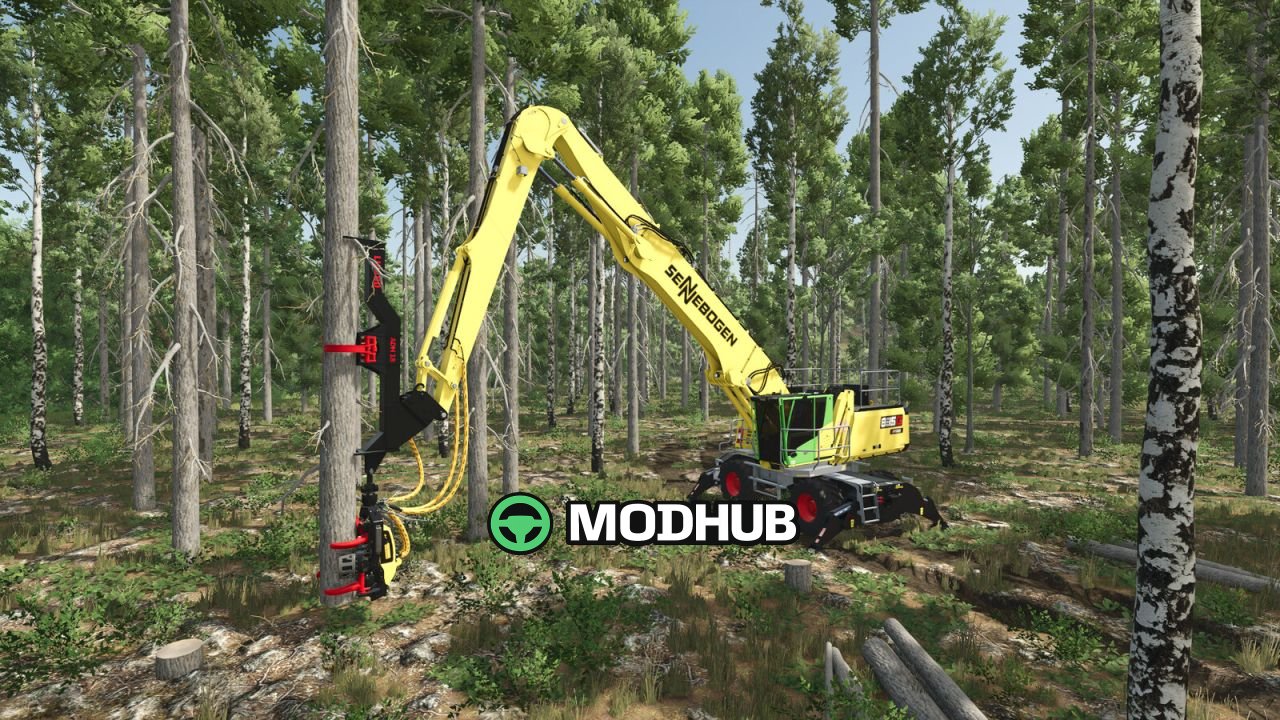 Mod na Potężny Sennebogen 835G Hybrid dla FS25 — Nowy hybrydowy przeładunkowiec
