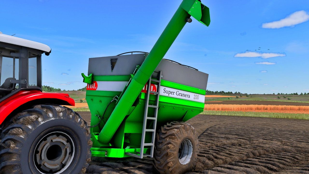 Effizienter Traktor IBL Granera 200 V2 für den täglichen Einsatz in FS25