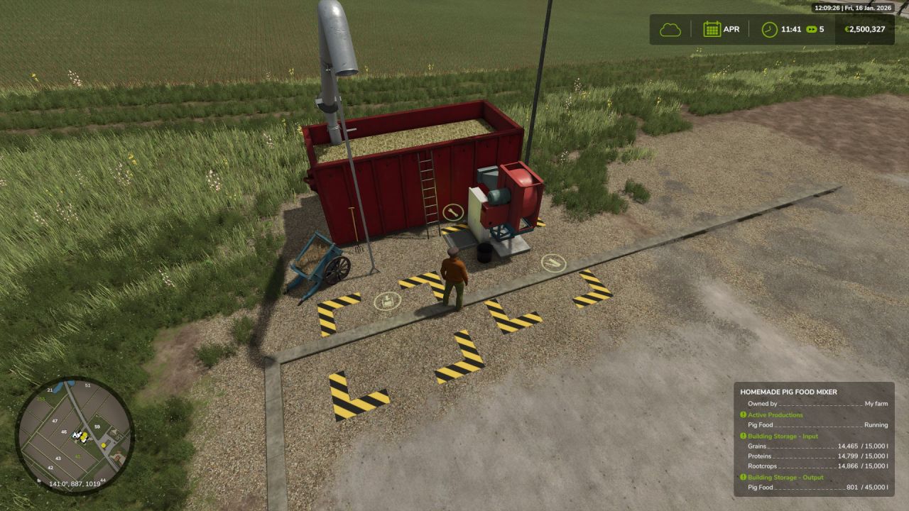 Ефективний Міксер Pig Food Production для FS25 — Домашнє Виробництво Корму для Свиней