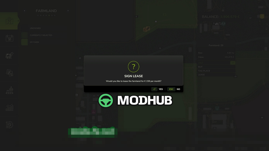 Мод на Скрипти Field Leasing для Фермер Симулятор 25