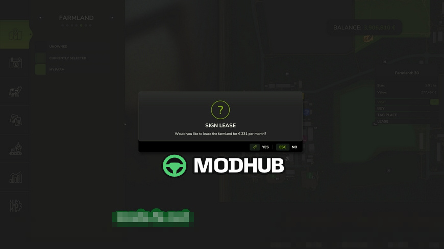 Mod für Field Leasing Skripte für Farming Simulator 25