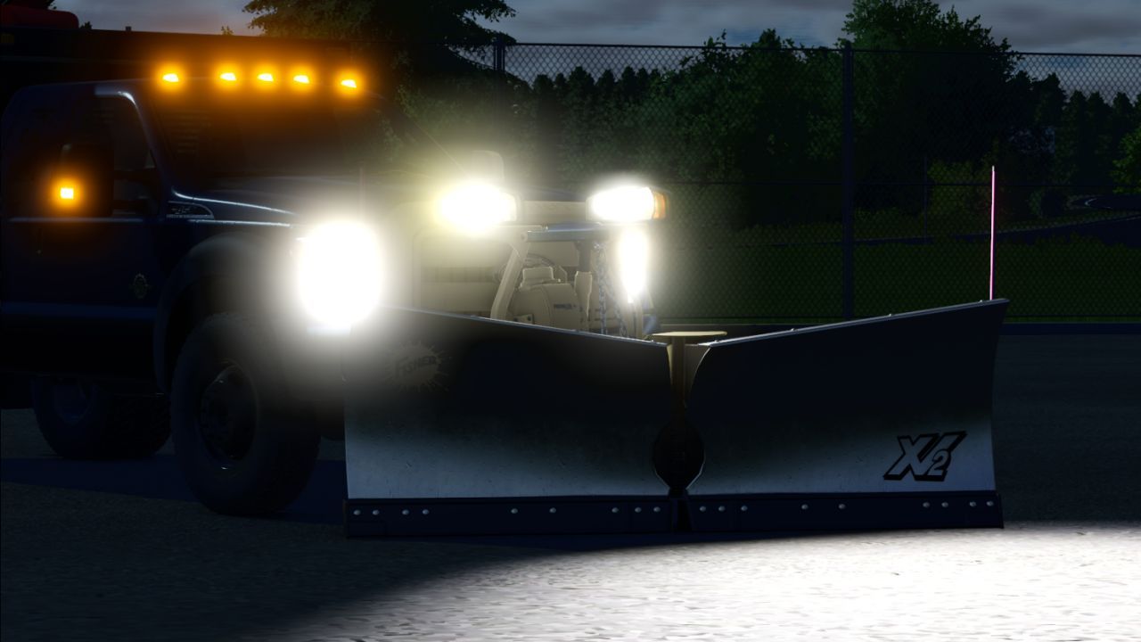 Effektiver Schneeräumschild FisherV — für Farming Simulator 25