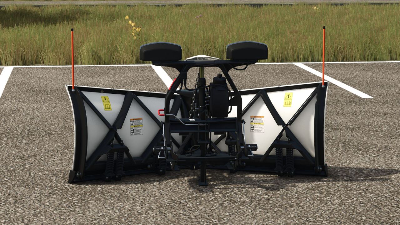 Effektiver Schneeräumschild FisherV — für Farming Simulator 25