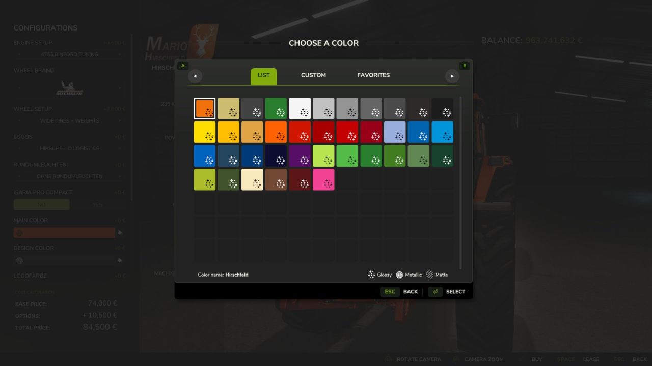 Legendärer Traktor John Deere 4755 Hirschfeld Edition für Farming Simulator 25