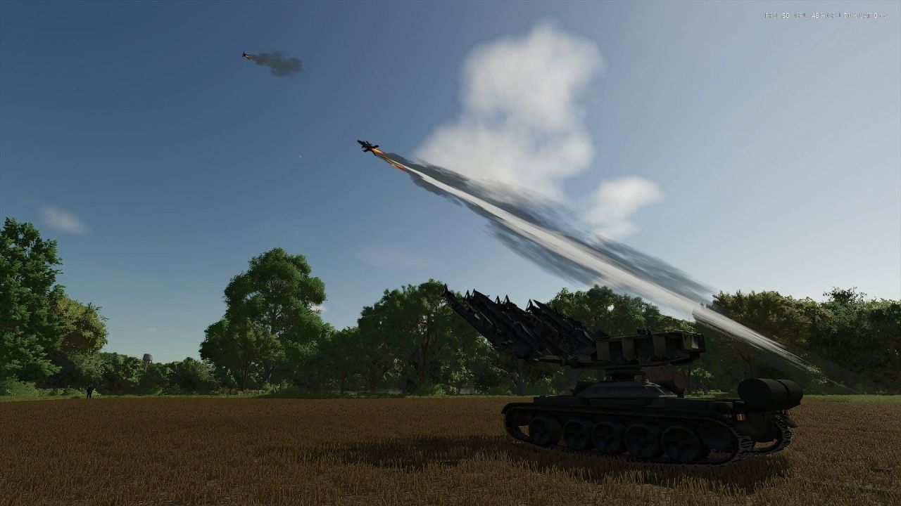 Legendärer Tanktraktor T-55 mit Raketenwerfer für Farming Simulator 25