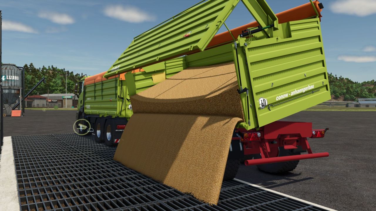 Efficient CoNoW Tandem Trailer for Transporting Large Volumes in FS25