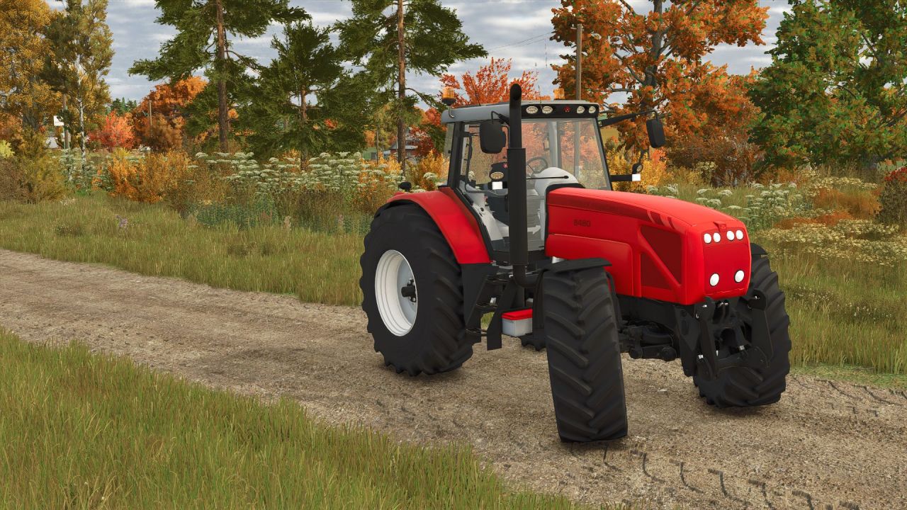 Powerful Tractor Massey Ferguson 8480 (320 hp) for Farming Simulator 25
