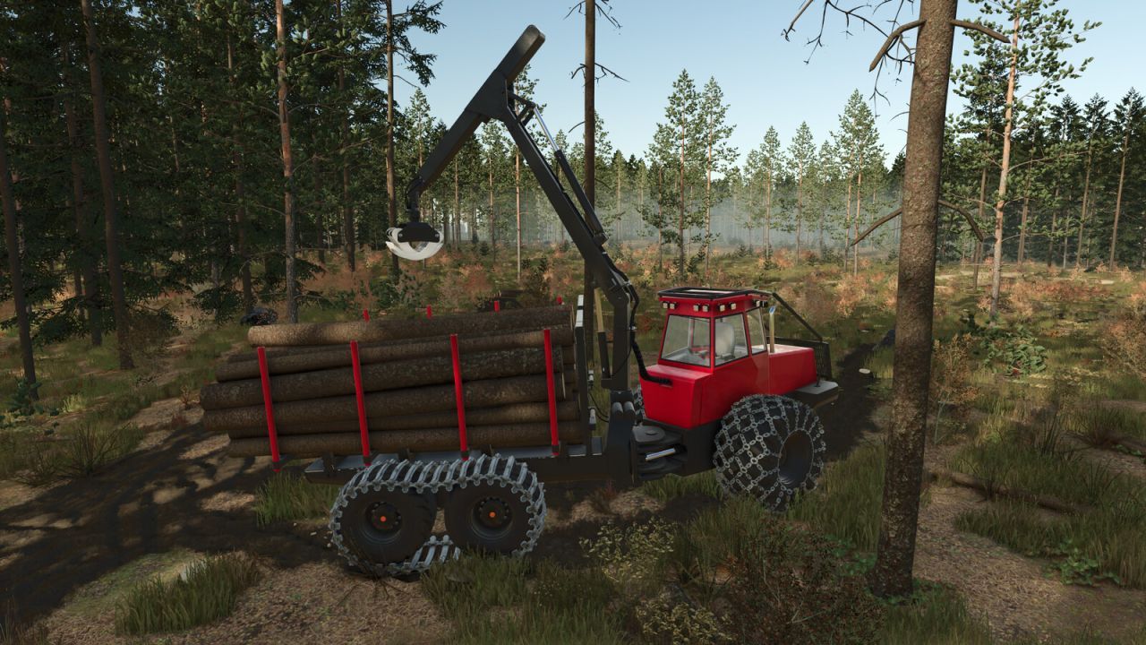 Потужний Саморобний Форвардер Selfmade Forwarder 200–300 к.с. для Лісозаготівлі у FS25