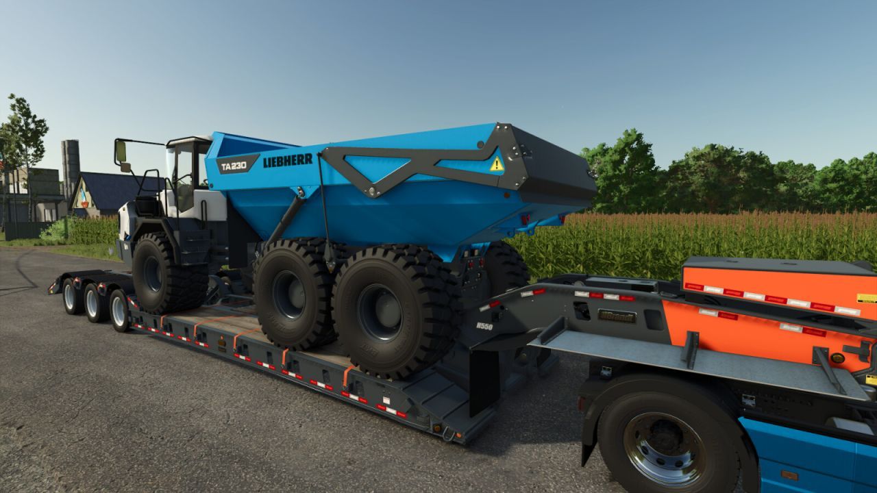 Потужна Вантажівка Liebherr TA230 (2021–2025) для Швидкого Перевезення Врожаю у FS25