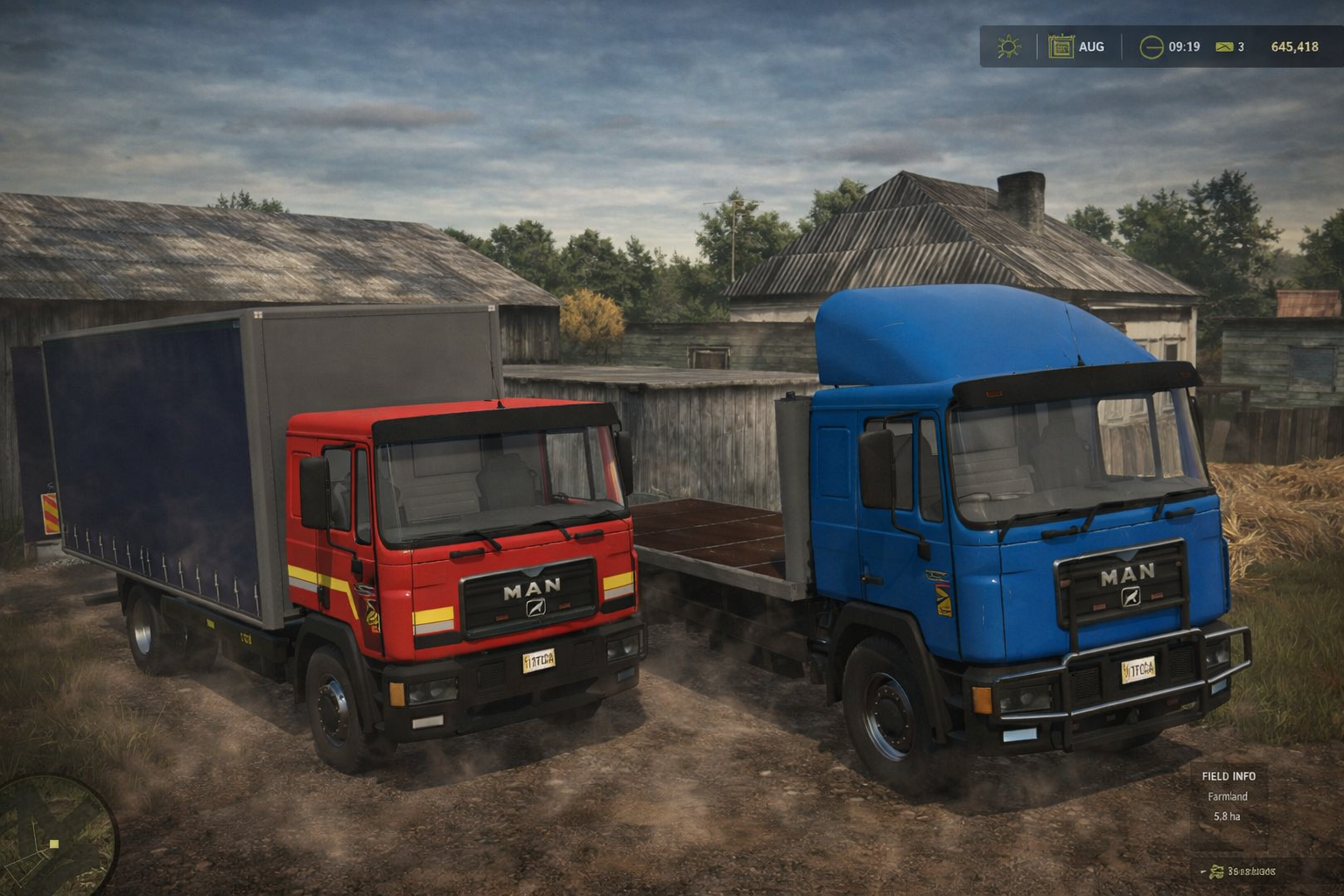 Мод на вантажівку MAN 19.322 With Sliding Curtain для Фермер Симулятор 25