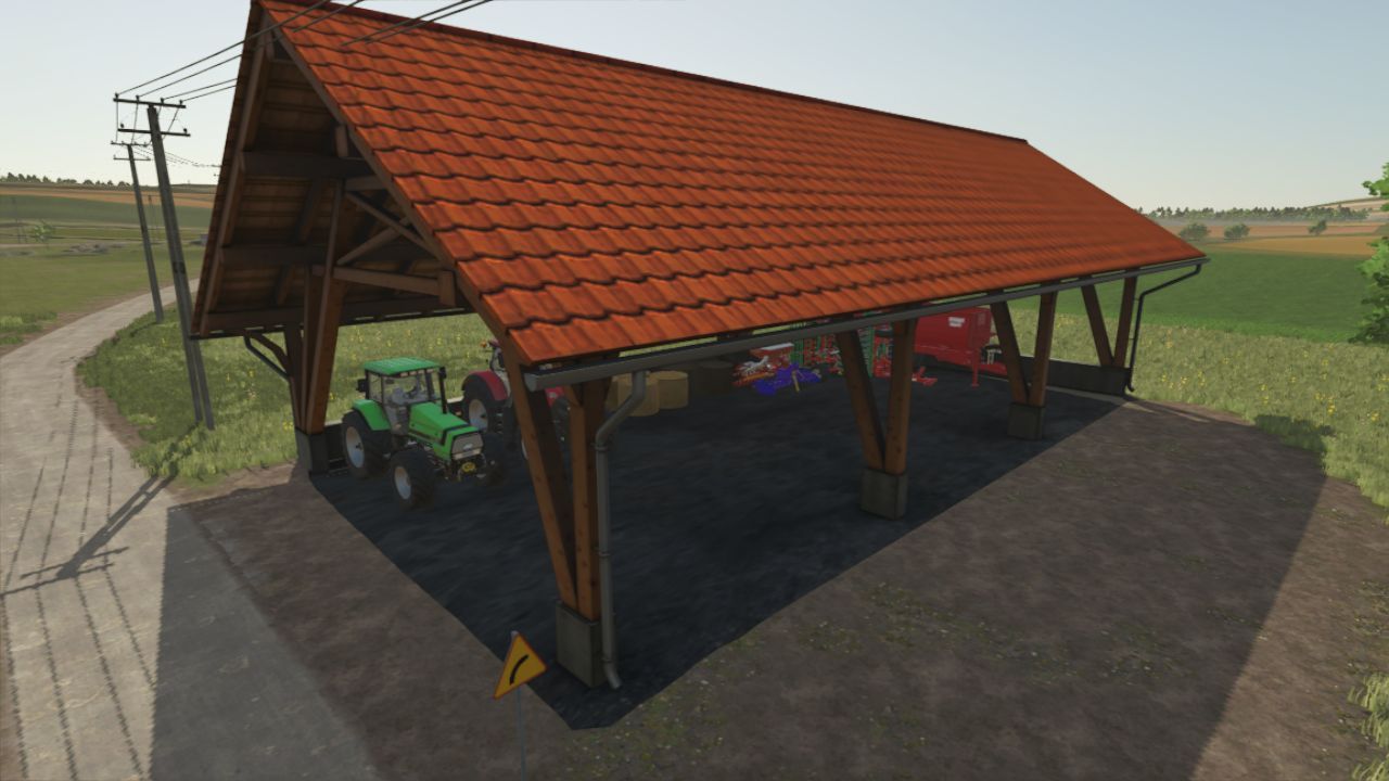 Big Storage Shed for Storing Equipment in Farming Simulator 25