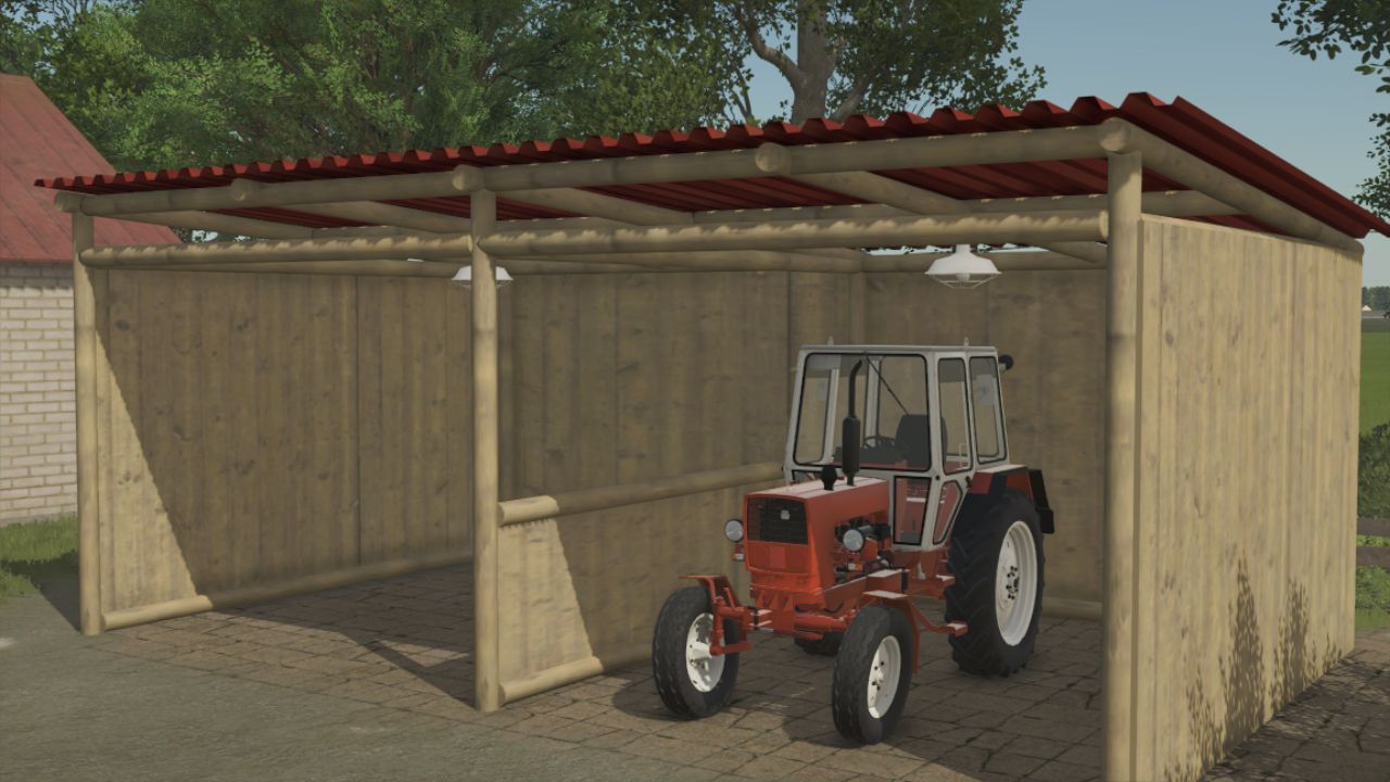 Оригінальний Двомісний Анґар Two Bay Shed для Техніки у Farming Simulator 25