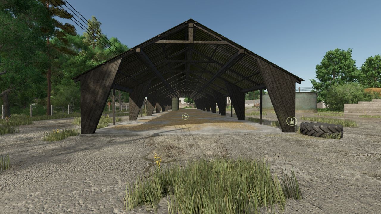 Ефективний Automatic Bale Shelter — Автоматичний Навіс для Тюків у Стилі Польського PGR (FS25)