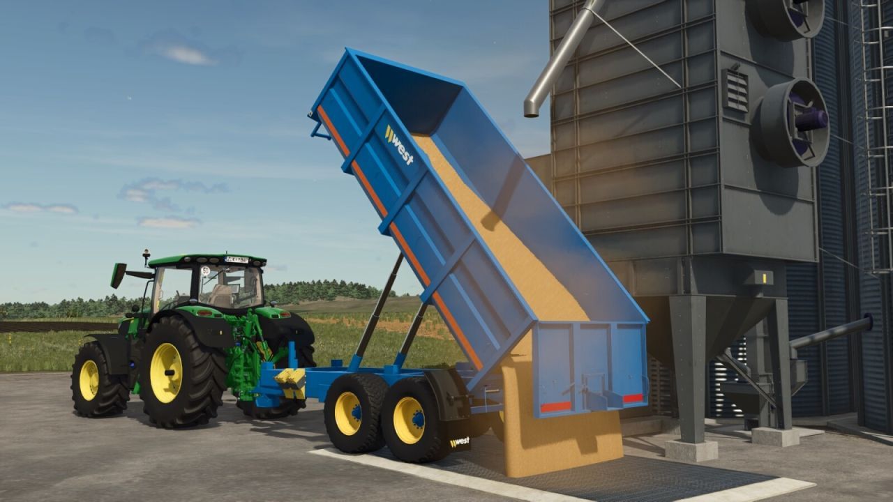Robuste West Trailers 10T/12T — Zuverlässige Monocoque für Getreide und Silage
