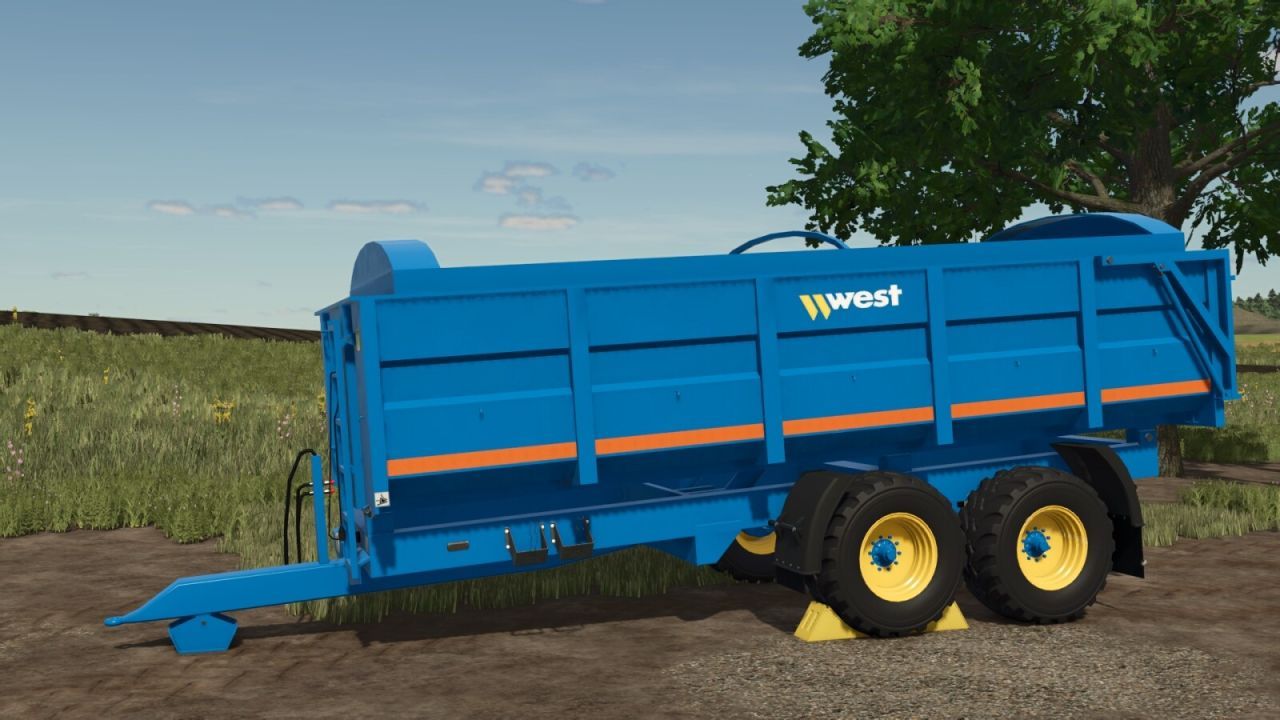 Robuste West Trailers 10T/12T — Zuverlässige Monocoque für Getreide und Silage