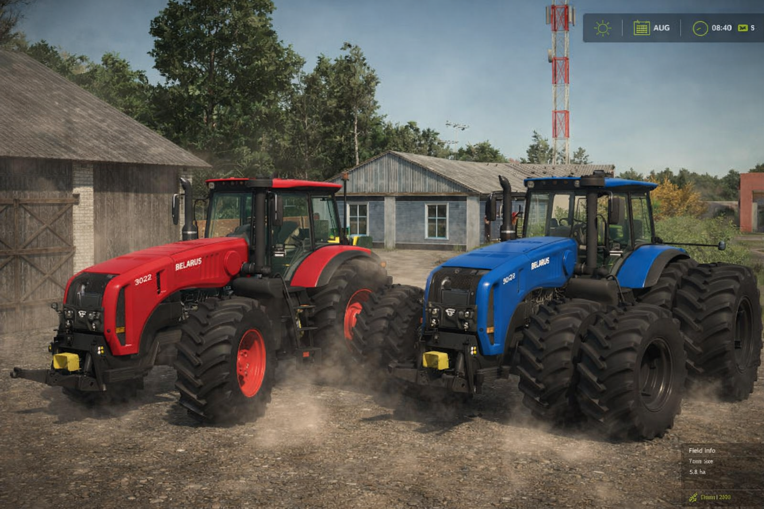 Мод на Трактори MTZ Belarus 3522 v1.0.0.0 для Фермер Симулятор 25