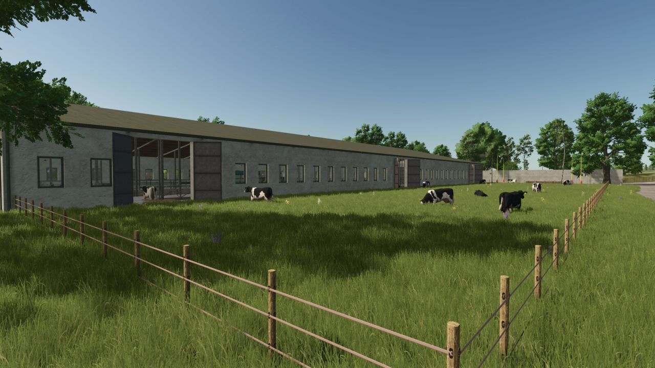 Big Cow Barn — Spacious Shed for 344 Cows for FS25