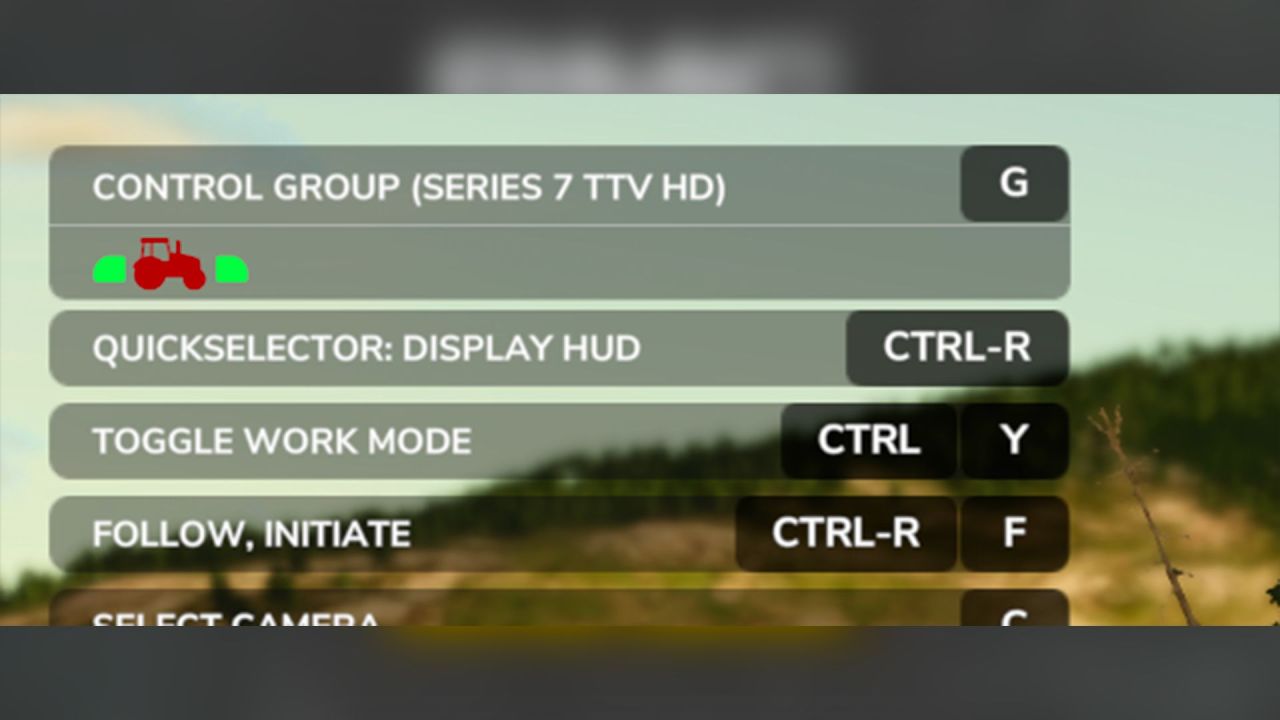 Effektiver Control Group Indicator für FS25 — Aktiver Steuerungsgruppenanzeiger auf dem Bildschirm