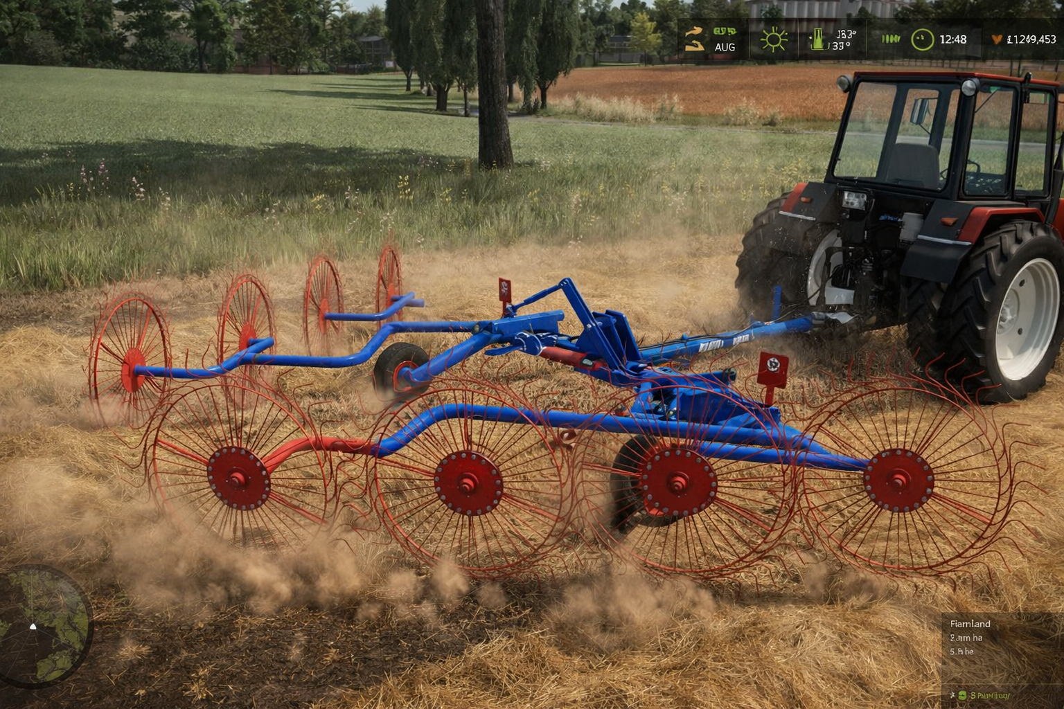 Мод на граблі Rostselmash GVS 6U для Фермер Симулятор 25