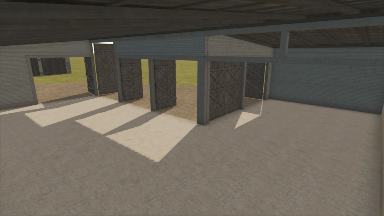 Kompakter Ziegelgarage für Technik in Farming Simulator 25