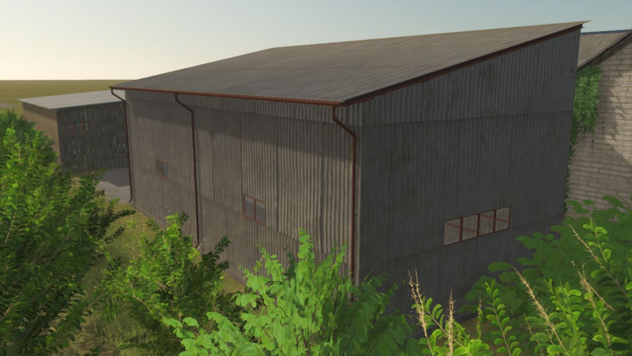 Nowa Metalowa Stodoła Metal Shed dla Farming Simulator 25 — Solidne Przechowywanie Sprzętu