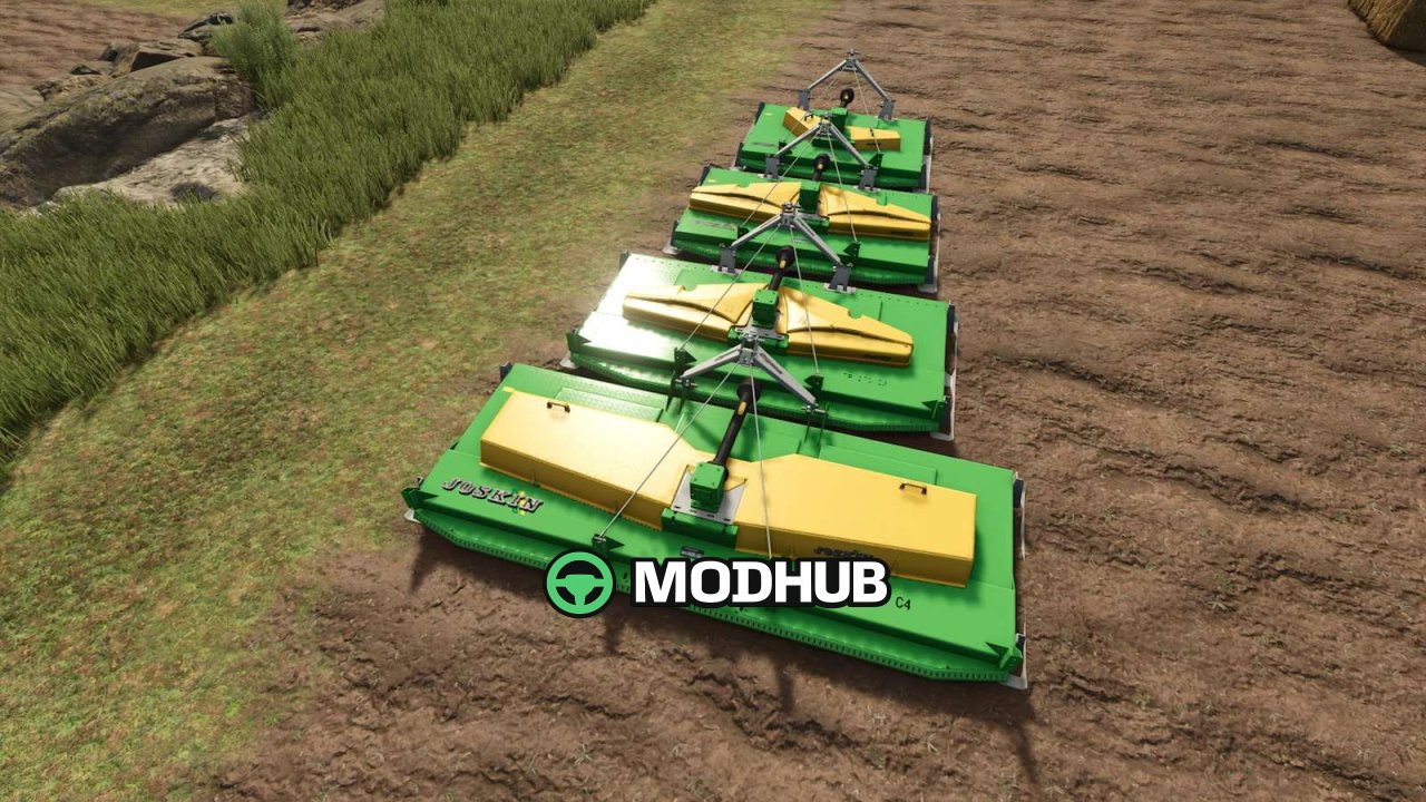 Мод на Новий Роторний Топер Joskin Rotary Pasture Topper Pack для FS25 — Потужний комплект косарок
