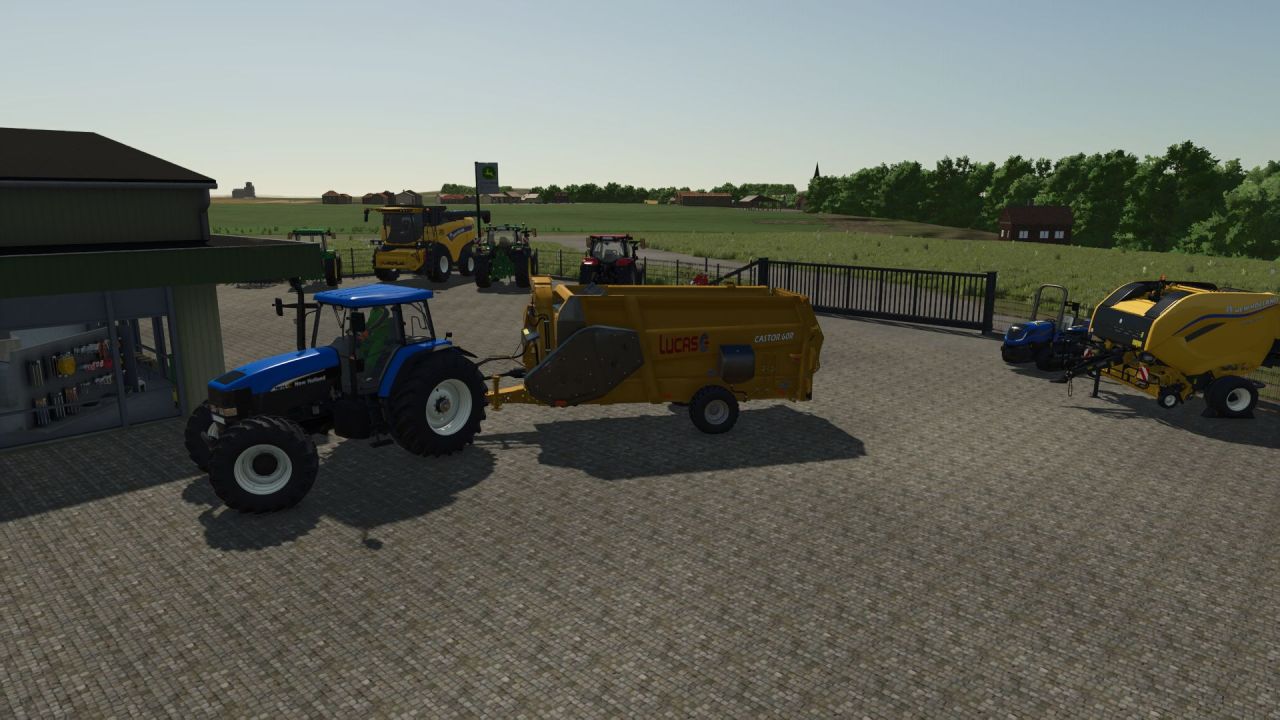 Efficient Feed Mixer Lucas Castor 60R for Farming Simulator 25 — Simple and Productive