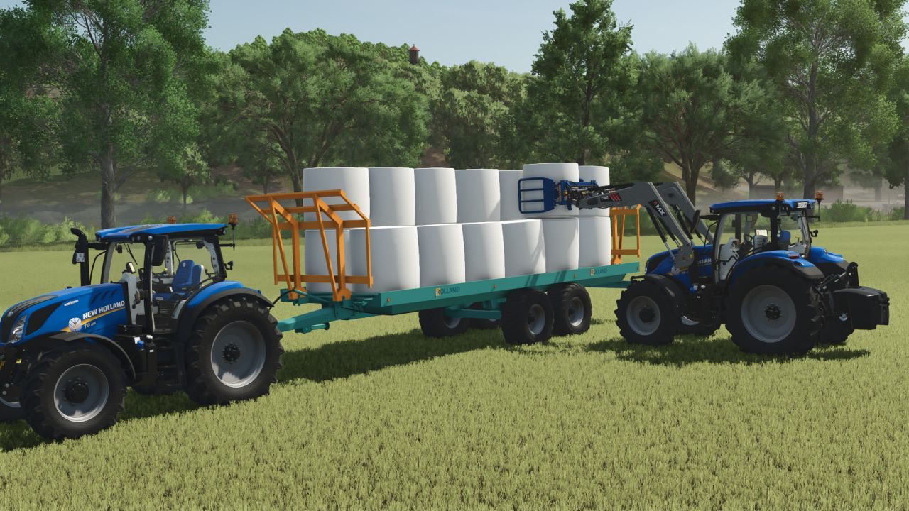 Effektive Halbtieflader Rolland SP für bequemen Transport in FS25