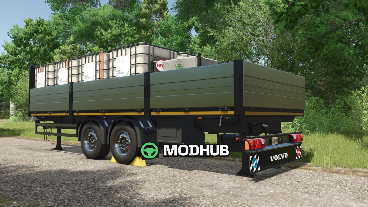 Mod für den neuen Volvo FMX Trailer XXL - universeller Anhänger für FS25