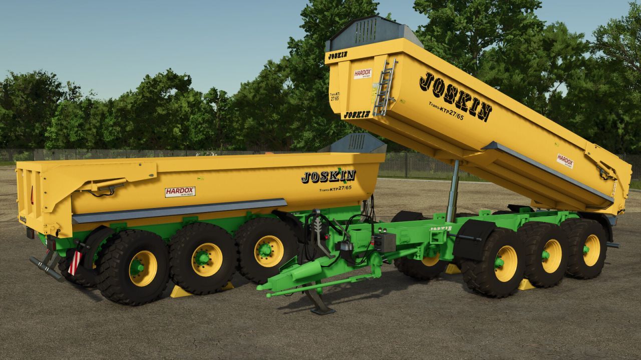 Powerful Dump Trailer Joskin Trans-KTP 27/65 for Heavy Transport in FS25
